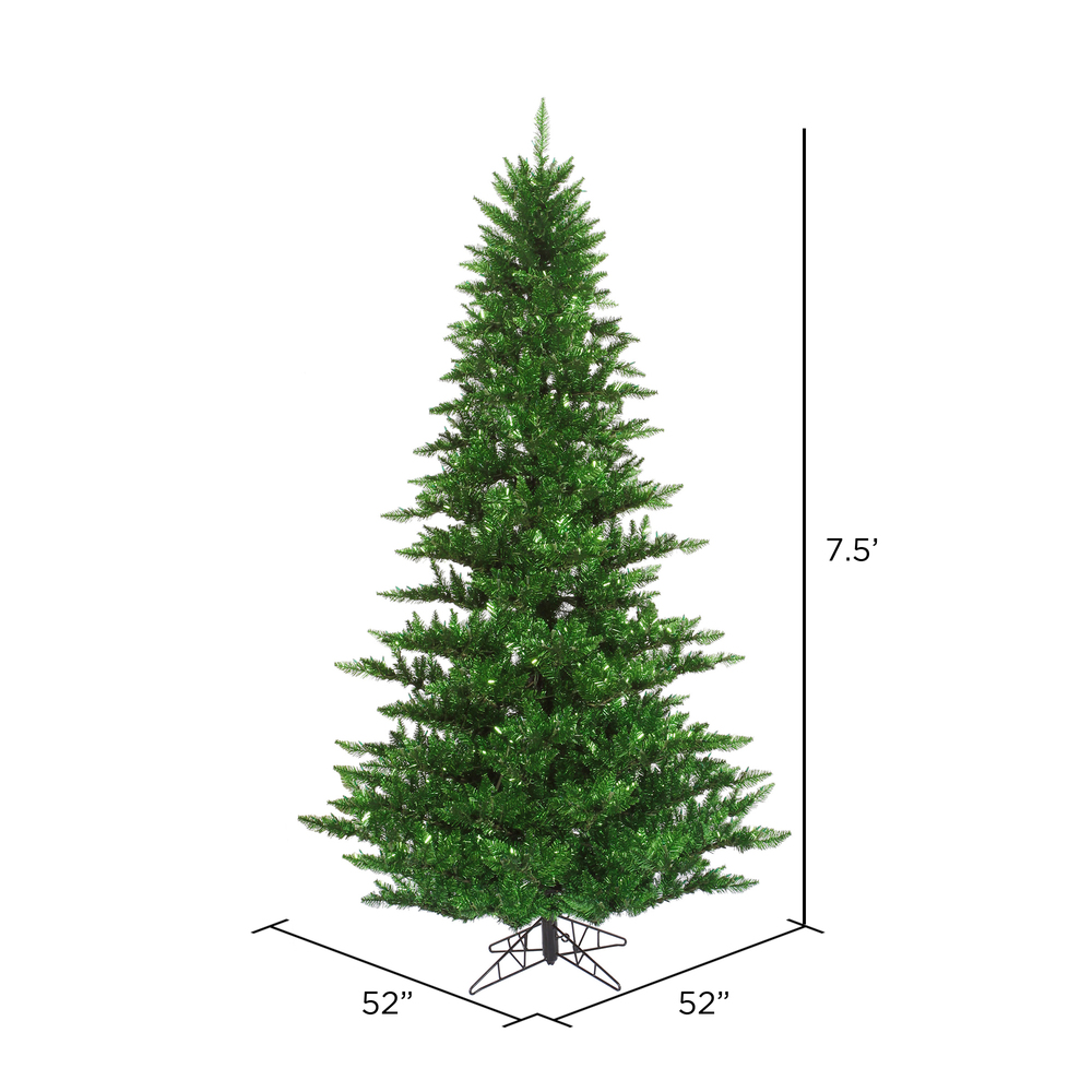 Vickerman Green Tinsel Fir Artificial Christmas Tree